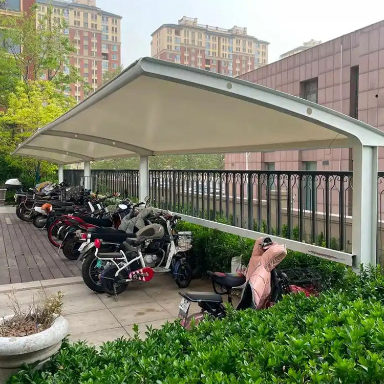 黔南膜结构电动车棚